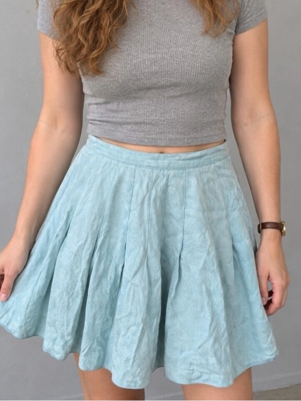 Casual Corner Vintage Pastel Green Skirt Womens 6 Small